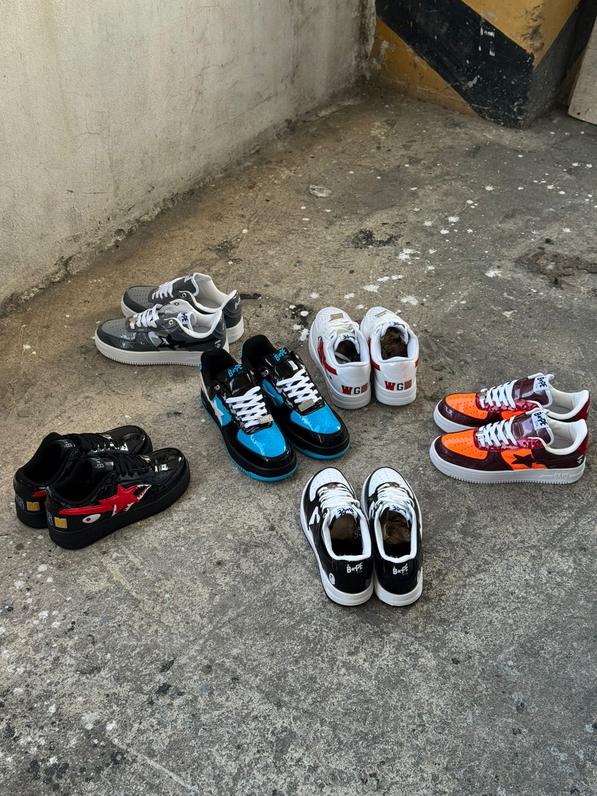NIKE BAPE NEGRO AZUL