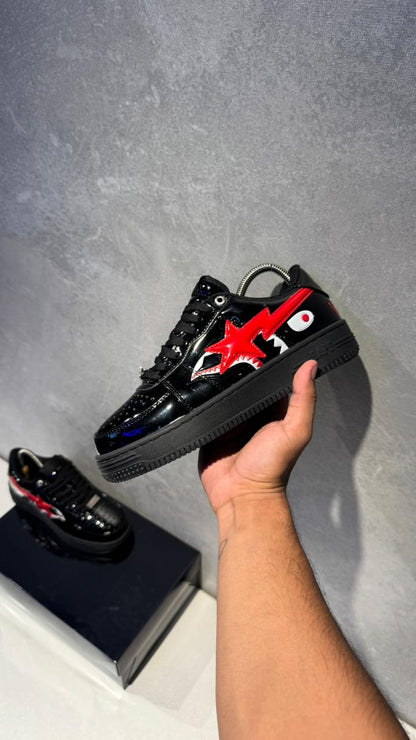NIKE BAPE NEGRO ROJO