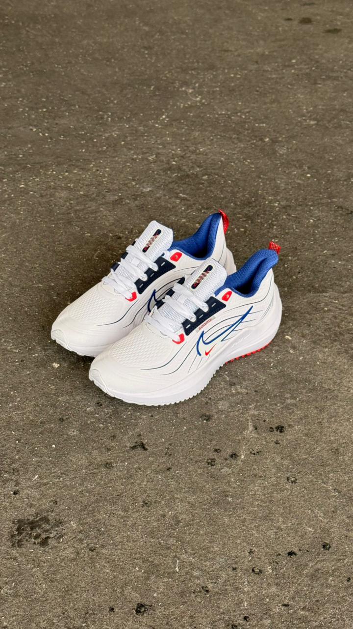 NIKE DOBLE CHULO BLANCO AZUL