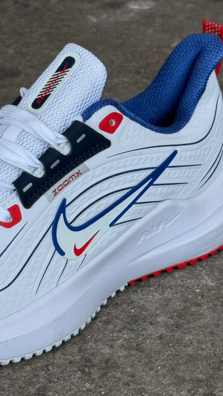 NIKE DOBLE CHULO BLANCO AZUL