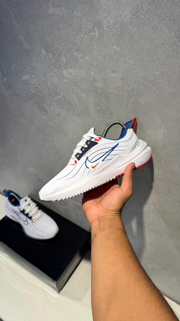 NIKE DOBLE CHULO BLANCO AZUL