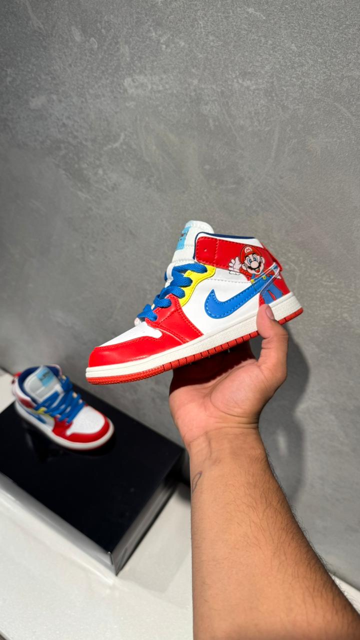 NIKE JORDAN RETRO 1 MARIO BROSS NIÑOS