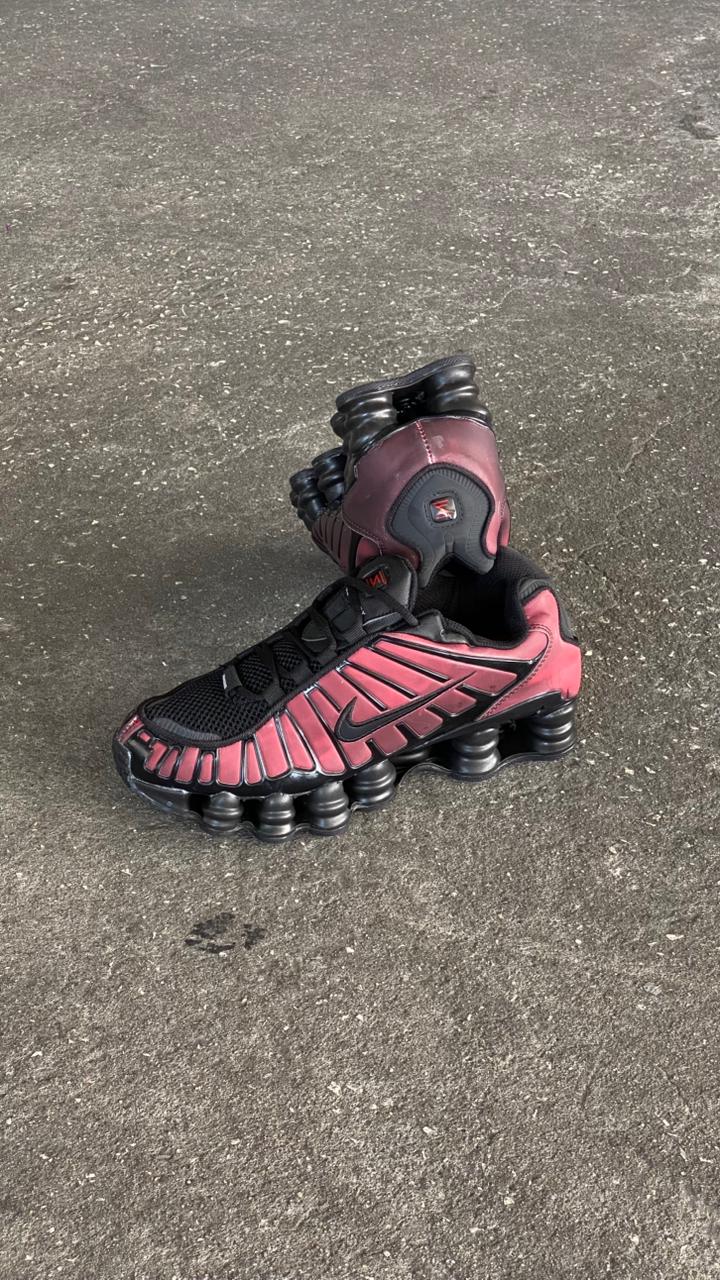 NIKE SHOX NEGRO ROJO