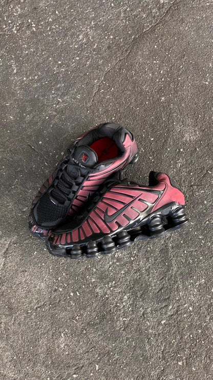 NIKE SHOX NEGRO ROJO