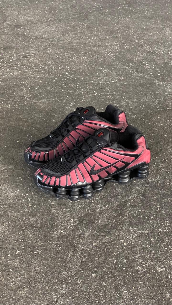 NIKE SHOX NEGRO ROJO