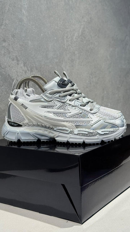 OFF WHITE 3 CHULO BLANCO PLATA