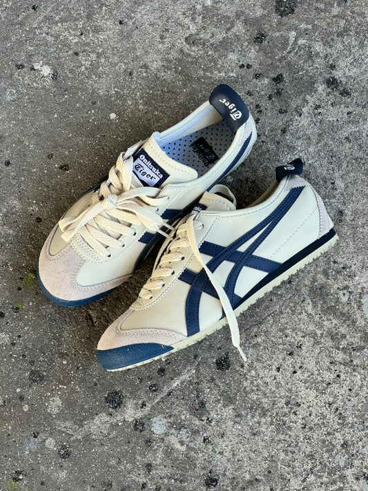 ONISUKA TIGER BEIGE AZUL