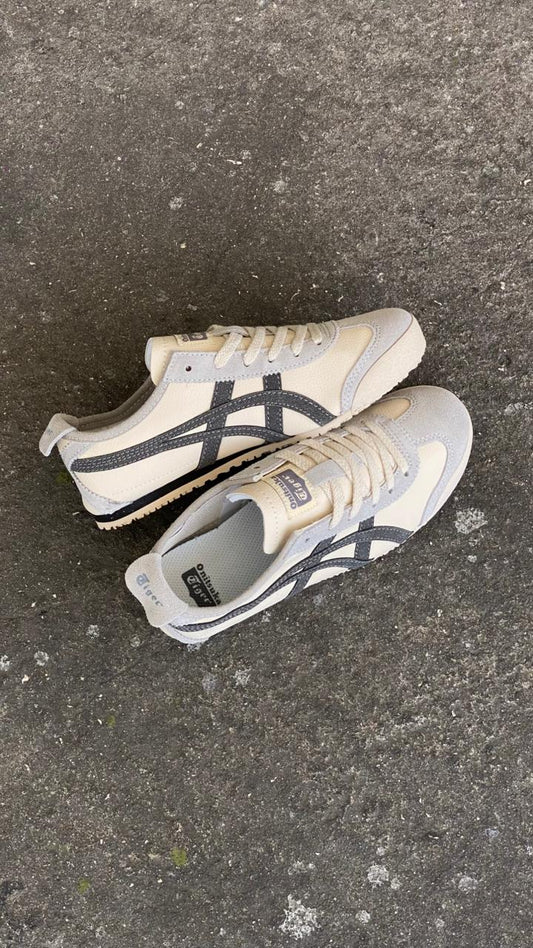 ONISUKA TIGER BEIGE  GRIS OSCURO