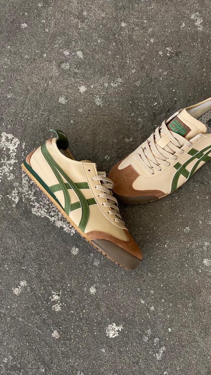 ONISUKA TIGER BEIGE VERDE CAFE
