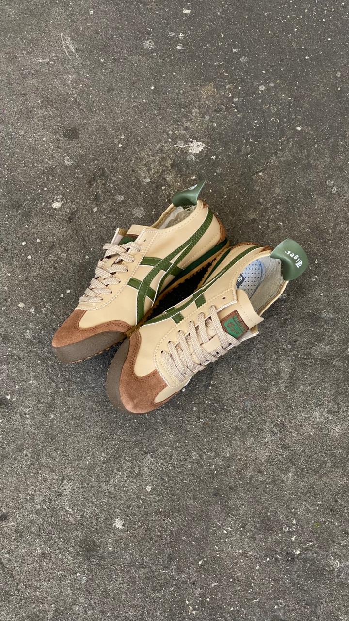 ONISUKA TIGER BEIGE VERDE CAFE