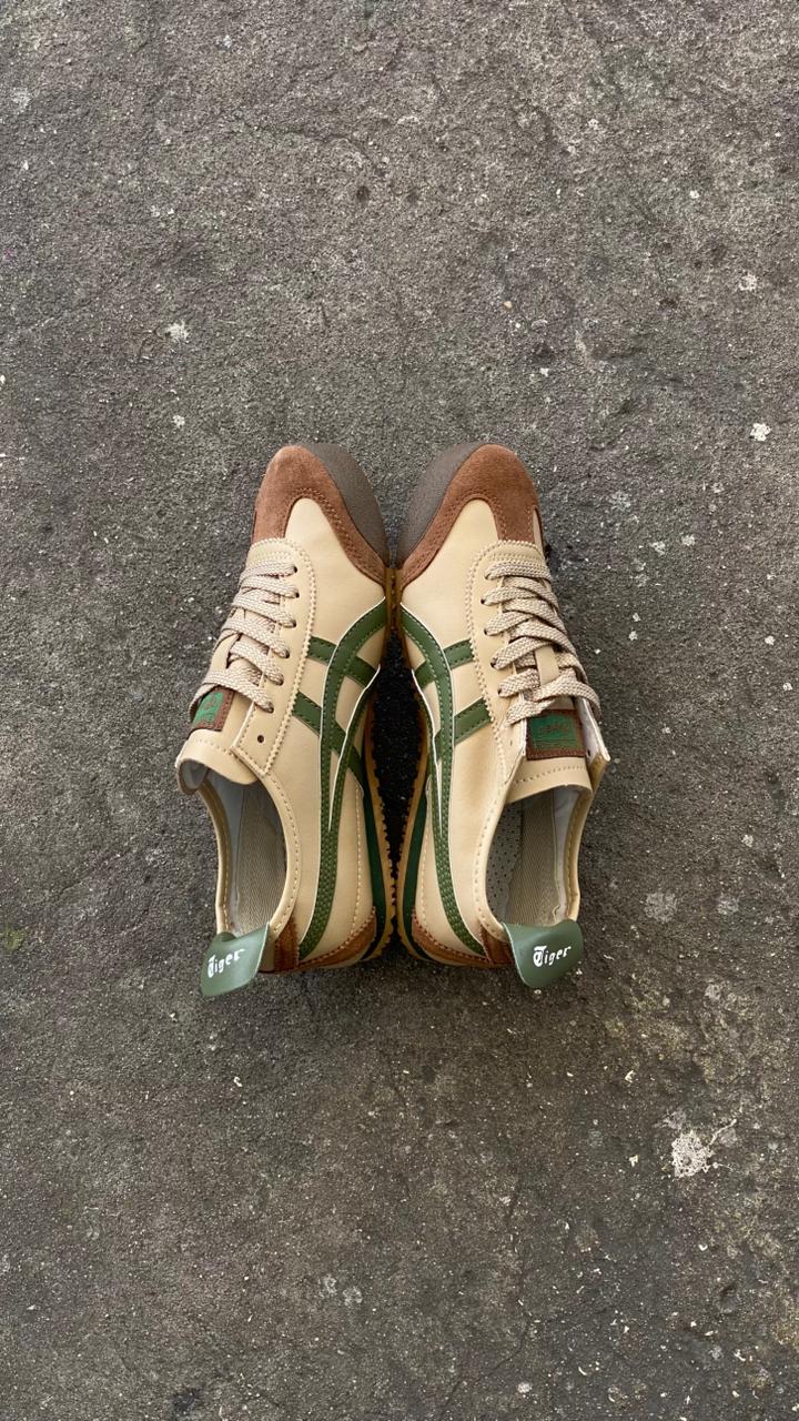 ONISUKA TIGER BEIGE VERDE CAFE