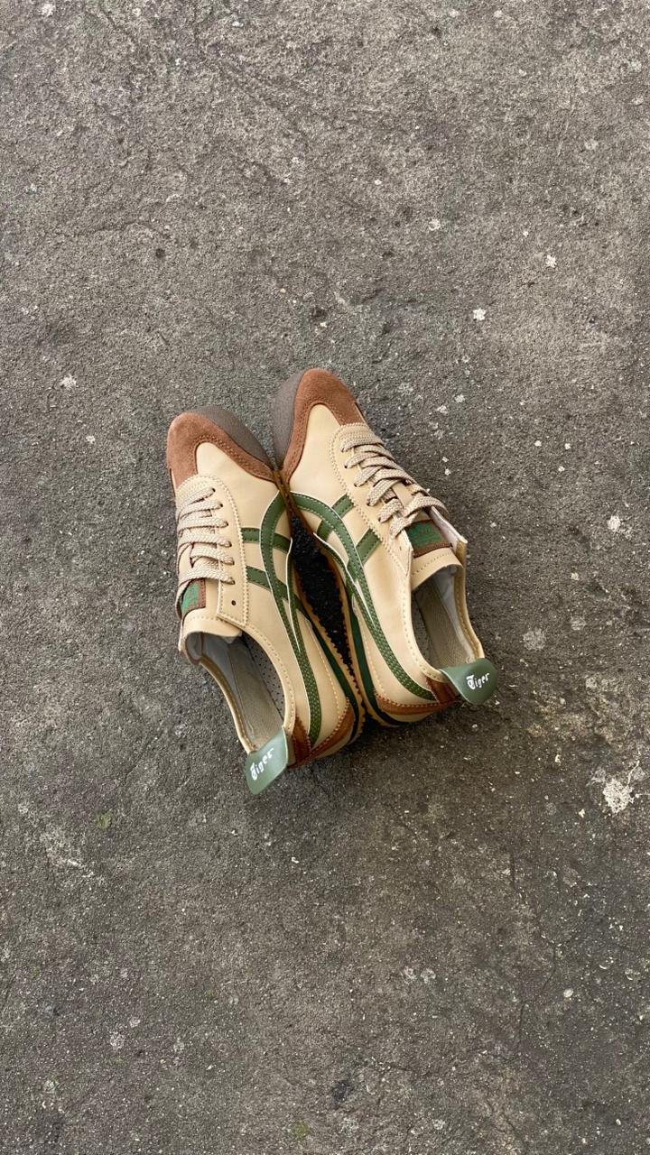 ONISUKA TIGER BEIGE VERDE CAFE