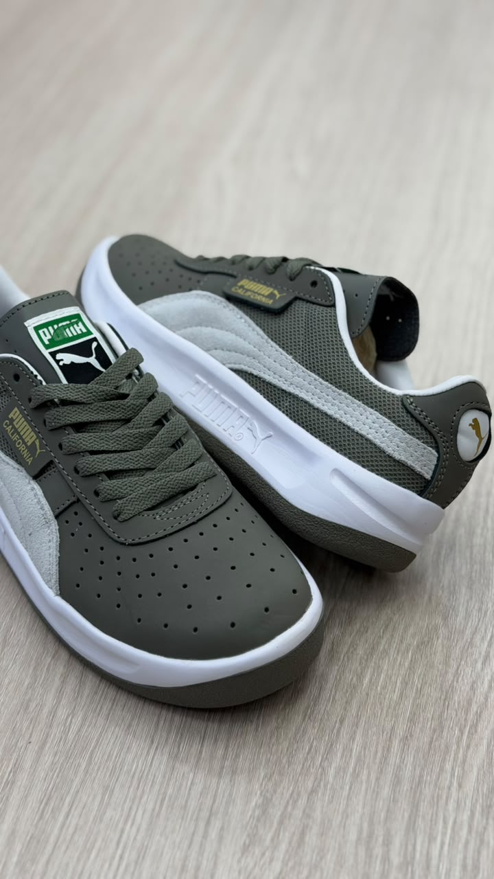 PUMA CALIFORNIA GRIS BLANCO