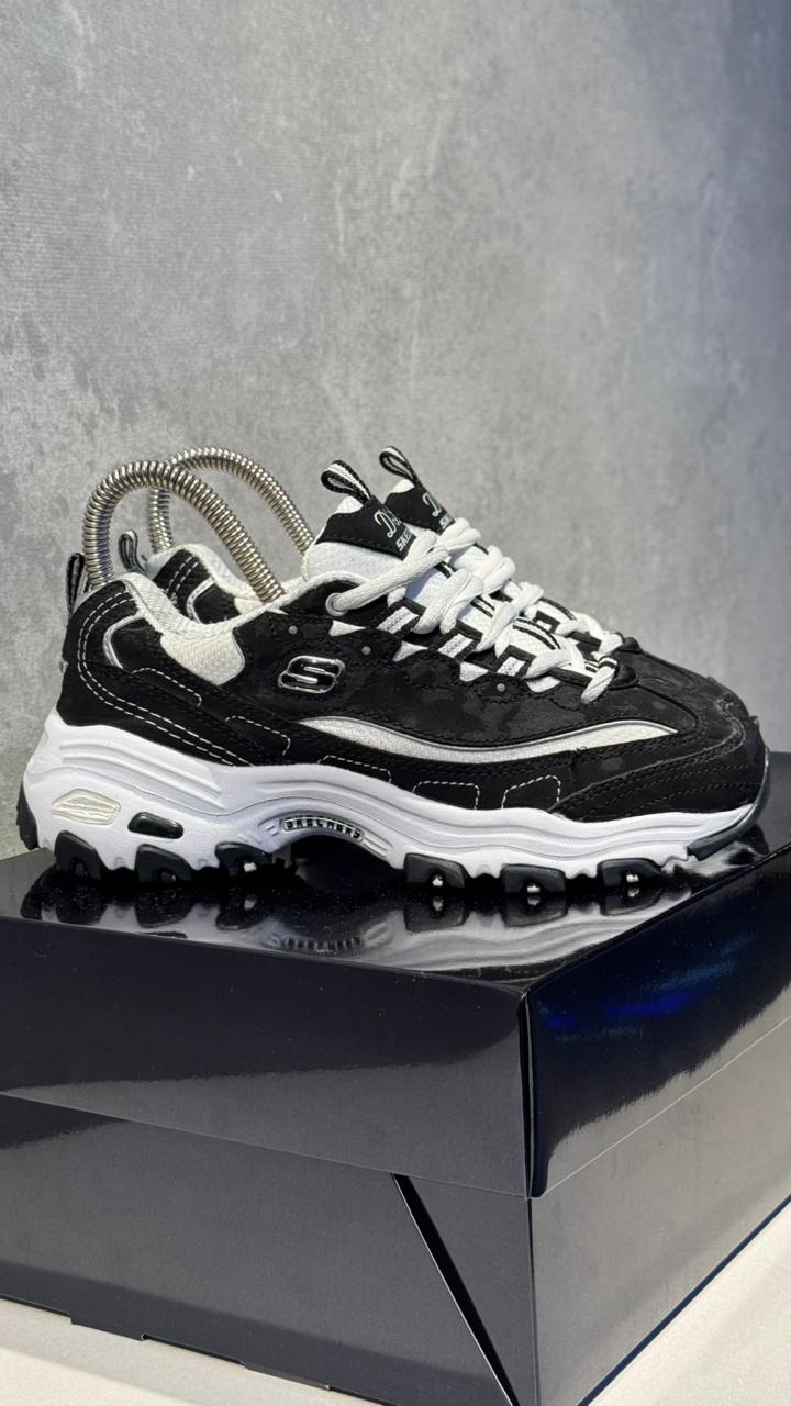 SKECHERS NEGRO BLANCO PROMO