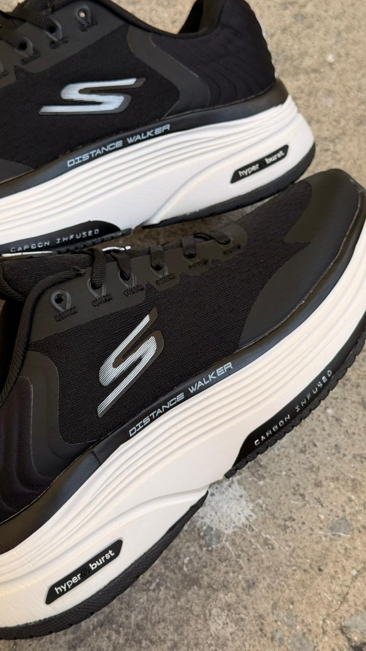 SKETCHERS HYPER NEGRO BLANCO