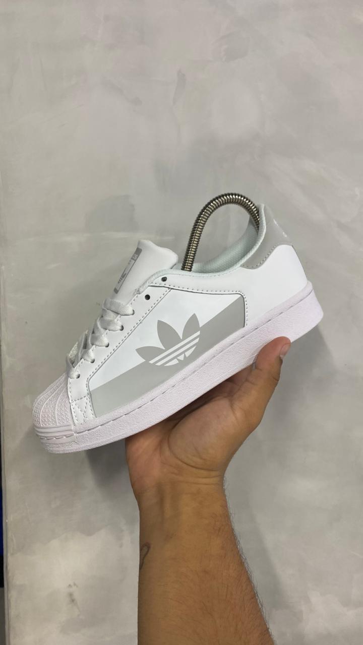 ADIDAS SUPER STAR BLANCO GRIS