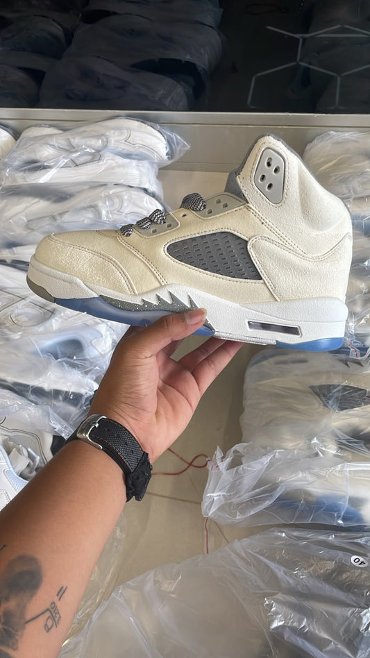 JORDAN RETRO 5 OG WHITE BLUE