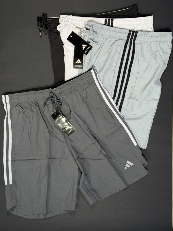 PANTALONETA DEPORTIVA ADIDAS 3 RAYA GRIS OSCURO