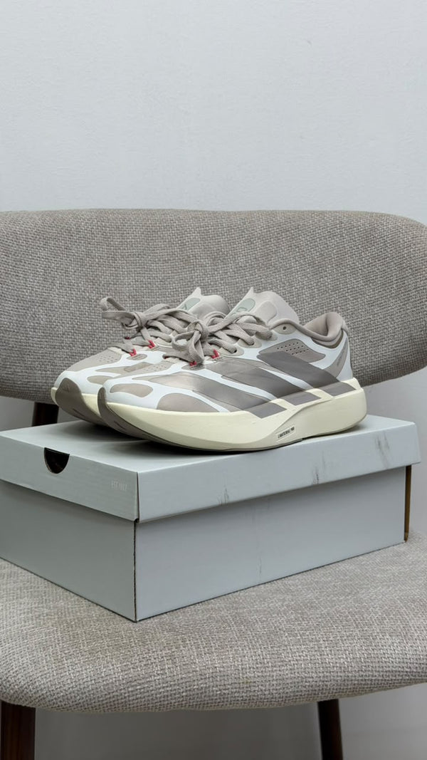 ADIDAS ADIZERO BLANCO BEIGE PLATA