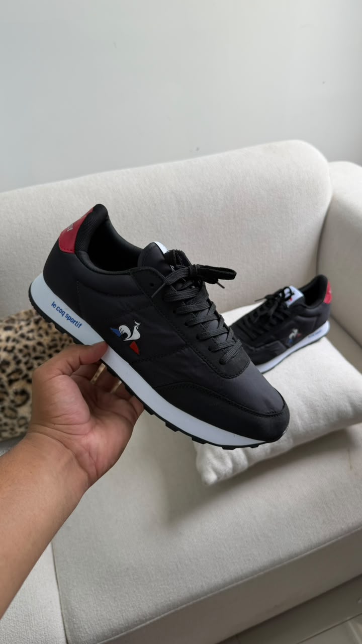 LECOP TENIS NEGRO BLANCO ROJO