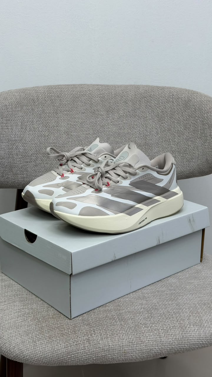 ADIDAS ADIZERO BLANCO BEIGE PLATA