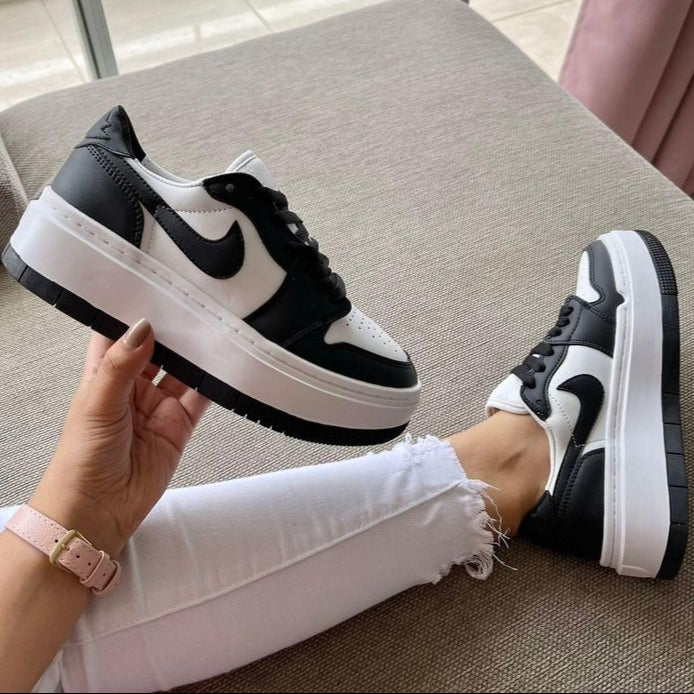 NIKE PLATAFORMA BLANCO NEGRO