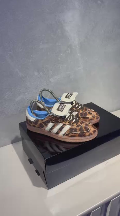 ADIDAS SAMBA LEOPARDO AZUL