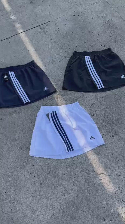 ADIDAS FALDA CON SHORTS BLANCA 3 RAYAS